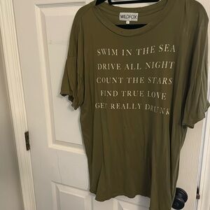 Wildfox distressed tee